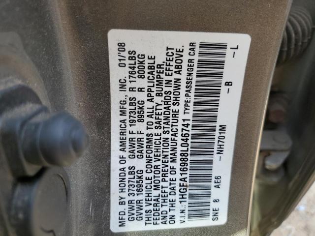 Photo 11 VIN: 1HGFA16988L046741 - HONDA CIVIC EXL 