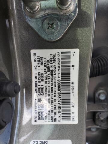 Photo 11 VIN: 1HGFA16998L098038 - HONDA CIVIC EXL 