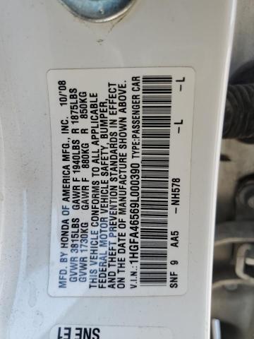 Photo 11 VIN: 1HGFA46569L000390 - HONDA CIVIC GX 