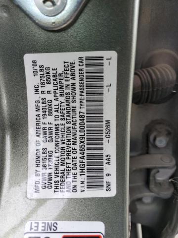 Photo 11 VIN: 1HGFA465X9L000487 - HONDA CIVIC 