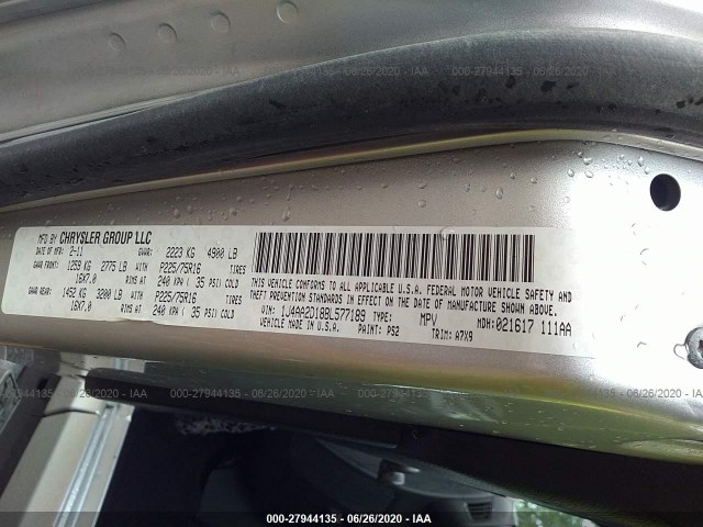 Photo 8 VIN: 1J4AA2D18BL577189 - JEEP WRANGLER 