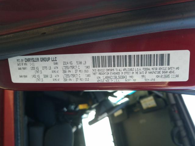 Photo 9 VIN: 1J4BA6D13BL563843 - JEEP WRANGLER R 