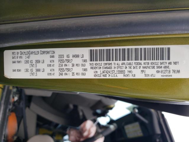 Photo 11 VIN: 1J4FA24157L159993 - JEEP WRANGLER 