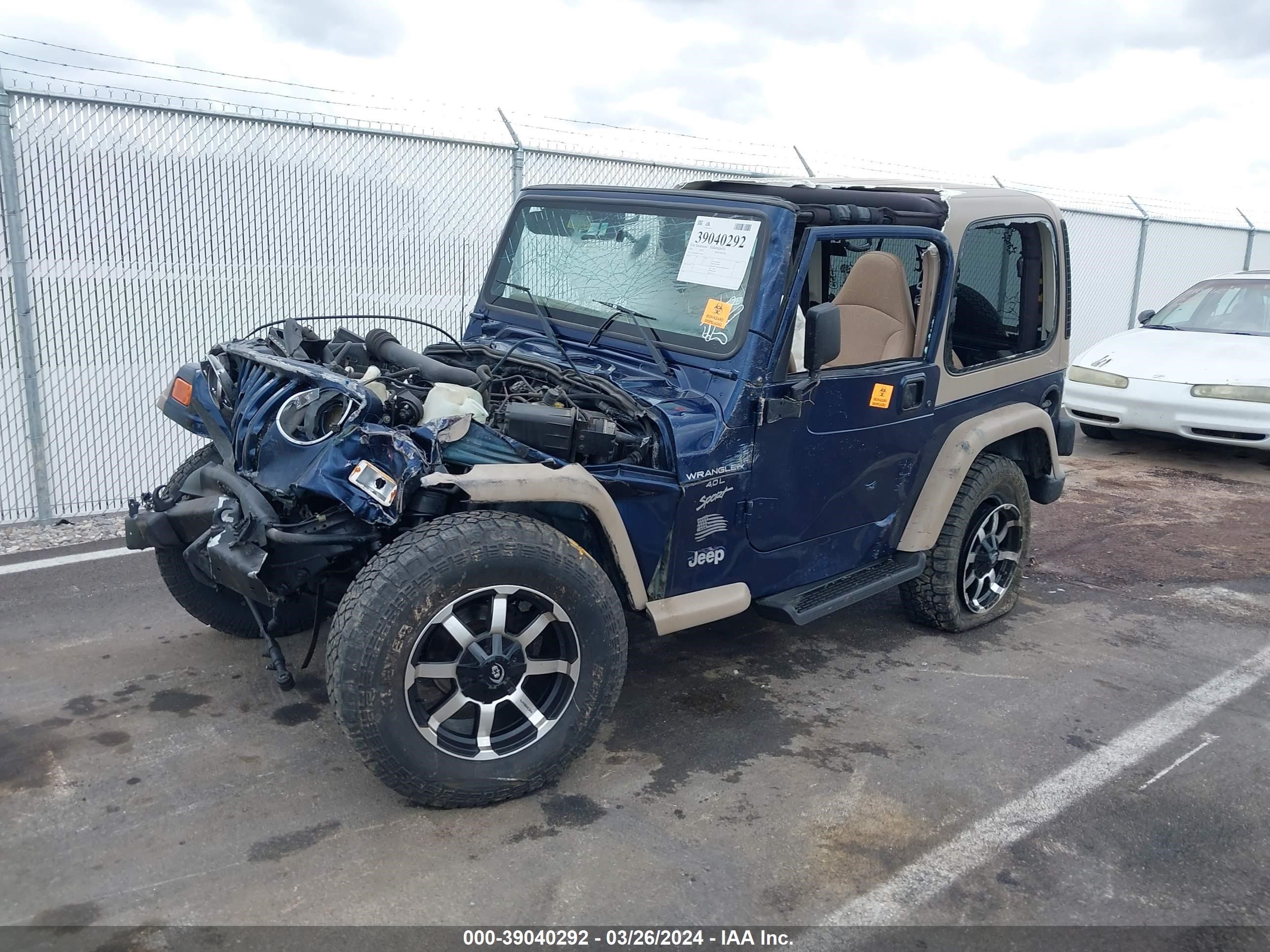 Photo 1 VIN: 1J4FA49S81P312475 - JEEP WRANGLER 