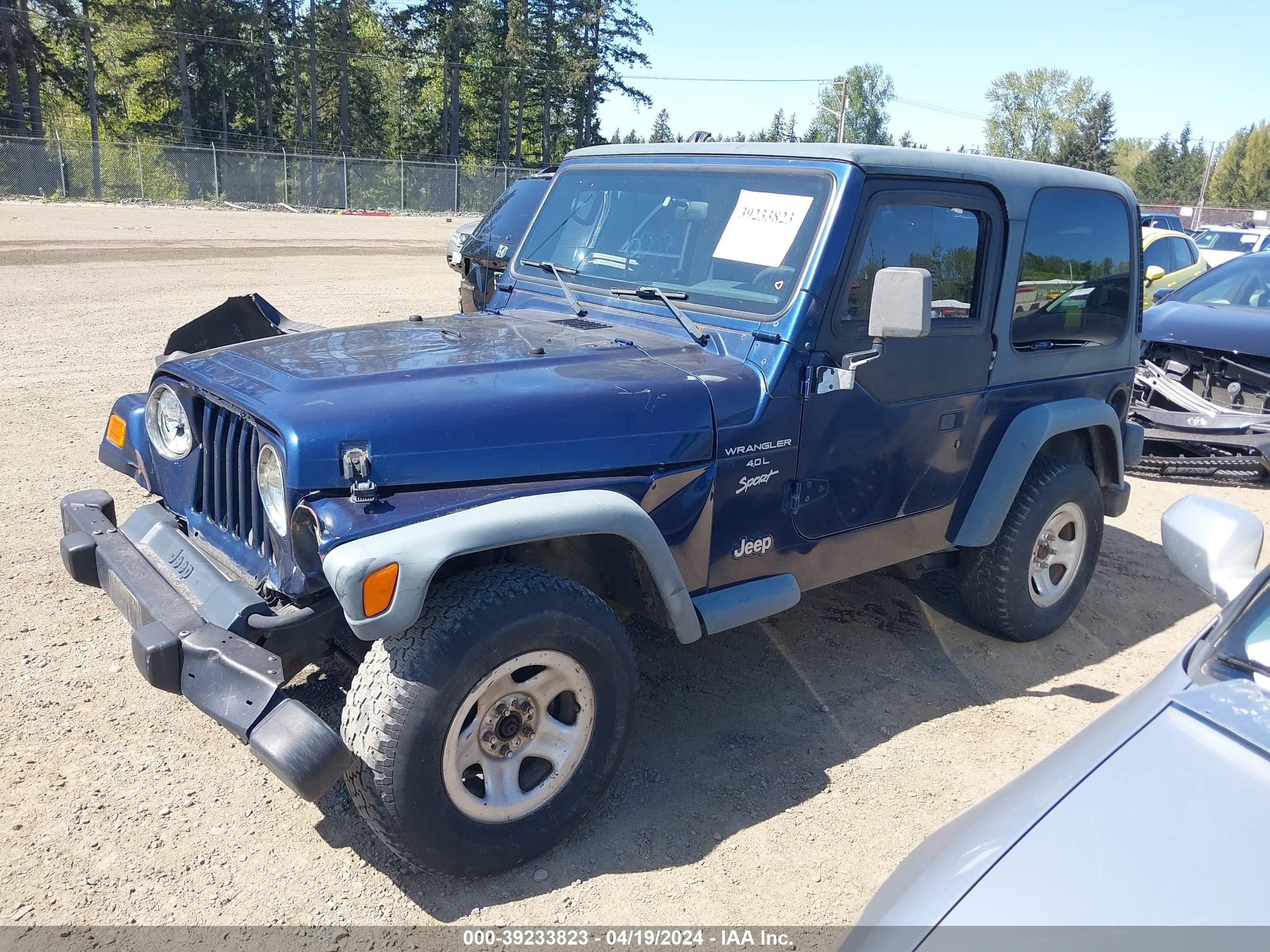 Photo 1 VIN: 1J4FA49S9YP712944 - JEEP WRANGLER 