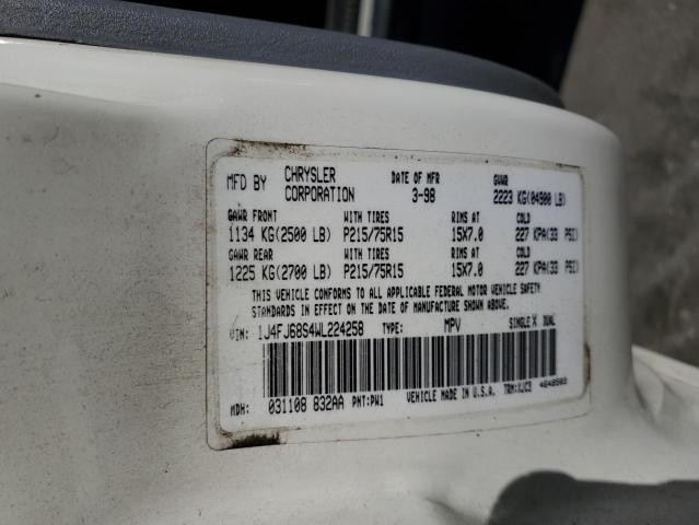 Photo 12 VIN: 1J4FJ68S4WL224258 - JEEP GRAND CHER 