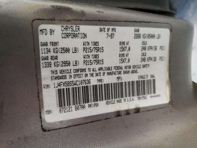 Photo 9 VIN: 1J4FX58S5WC107636 - JEEP GRAND CHER 