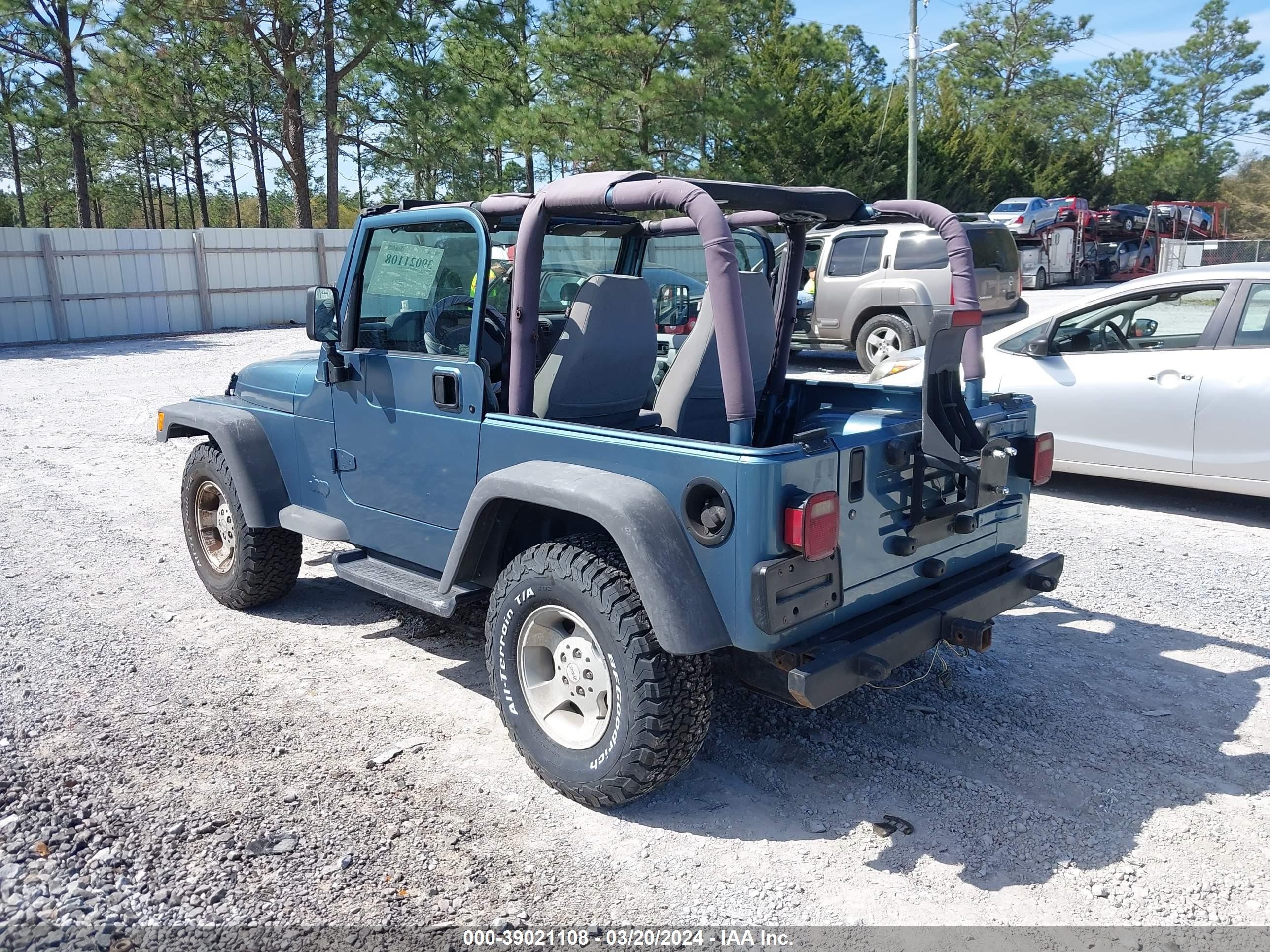 Photo 2 VIN: 1J4FY19S2XP494158 - JEEP WRANGLER 