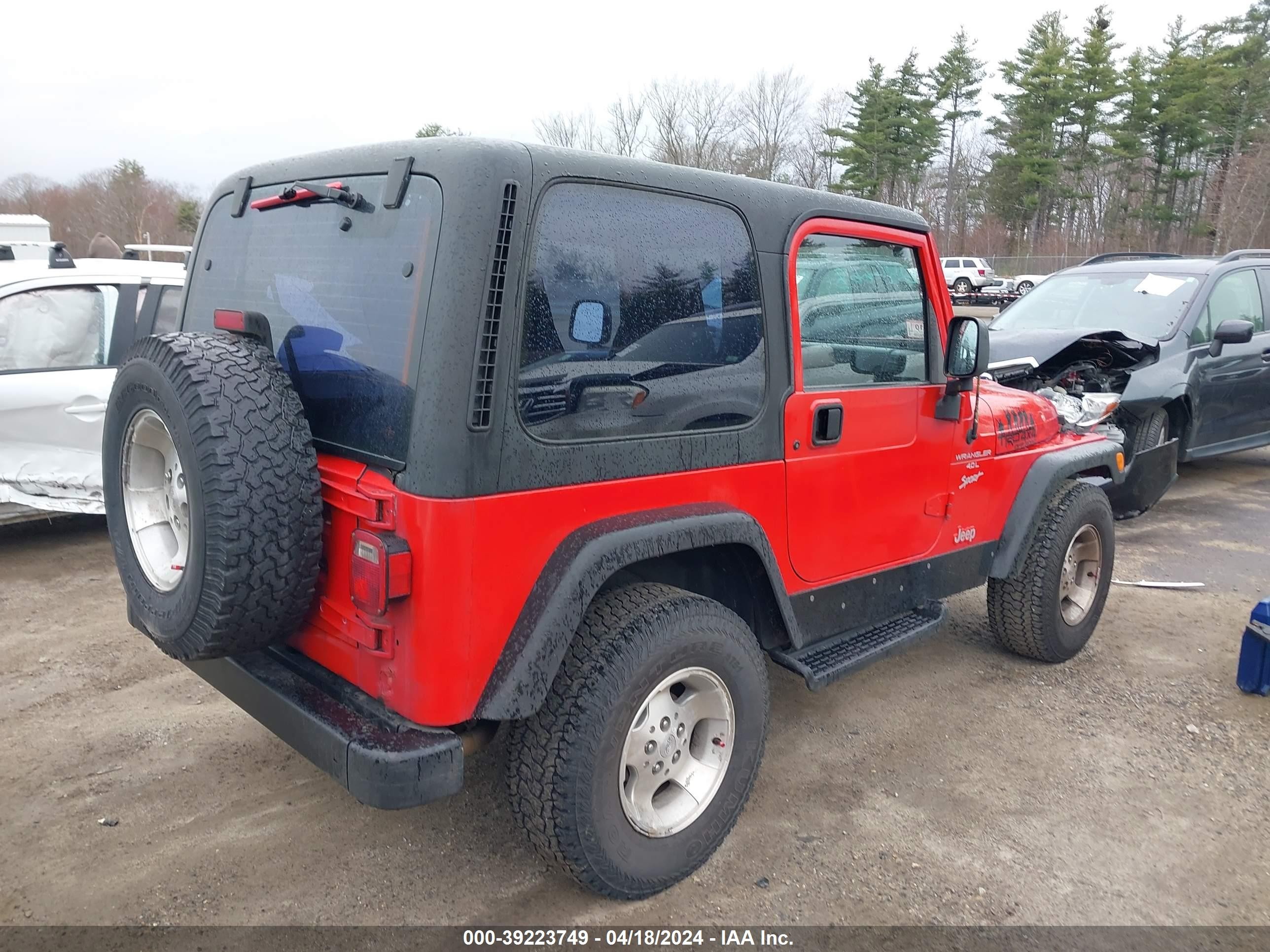 Photo 11 VIN: 1J4FY19S3XP450024 - JEEP WRANGLER 