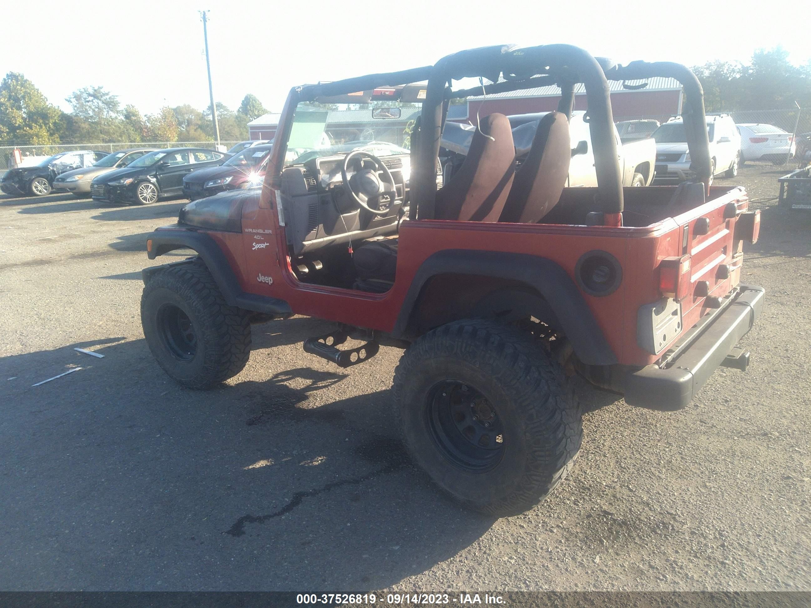 Photo 2 VIN: 1J4FY19S5WP726623 - JEEP WRANGLER 