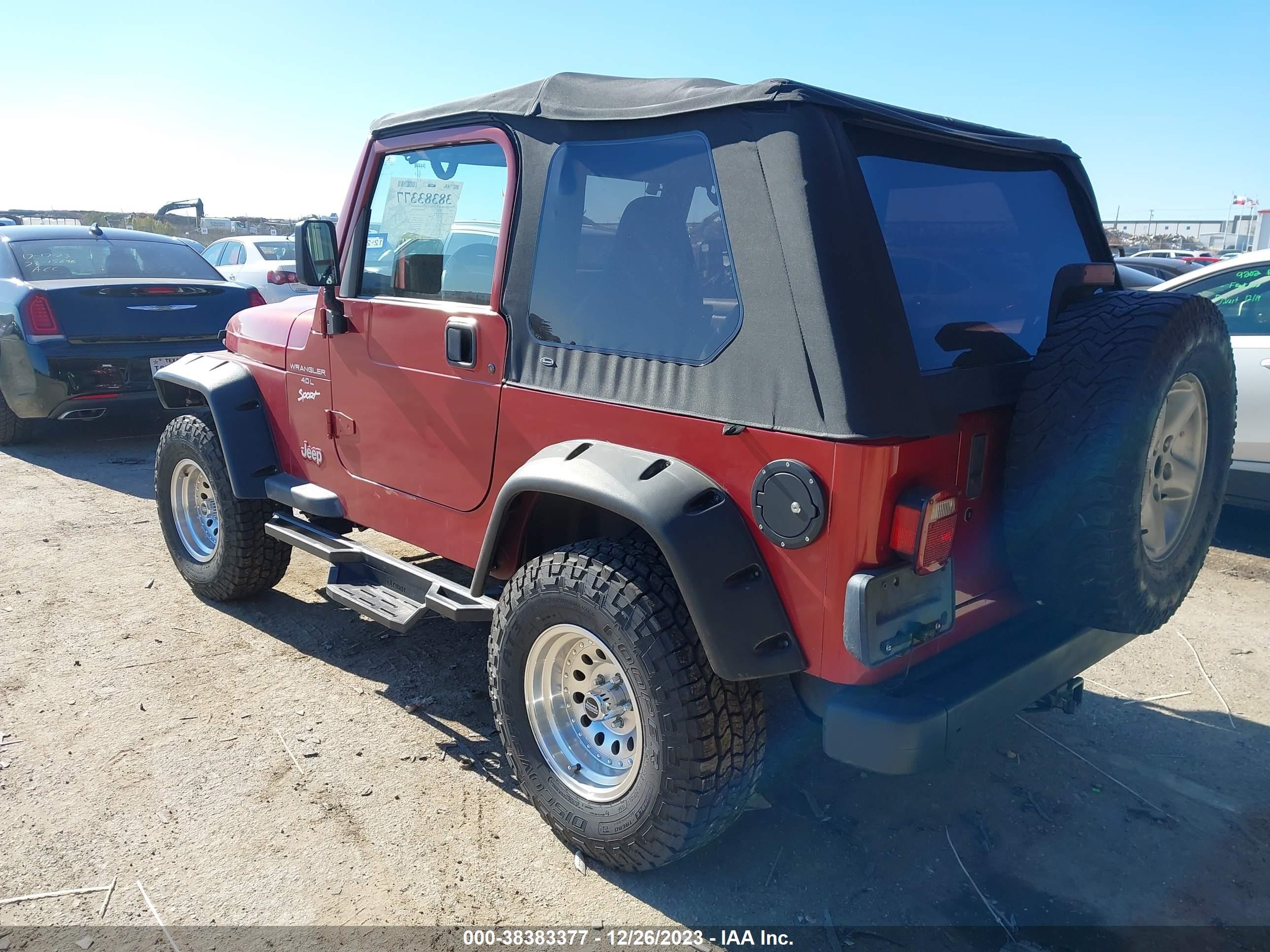 Photo 2 VIN: 1J4FY19SXWP789474 - JEEP WRANGLER 