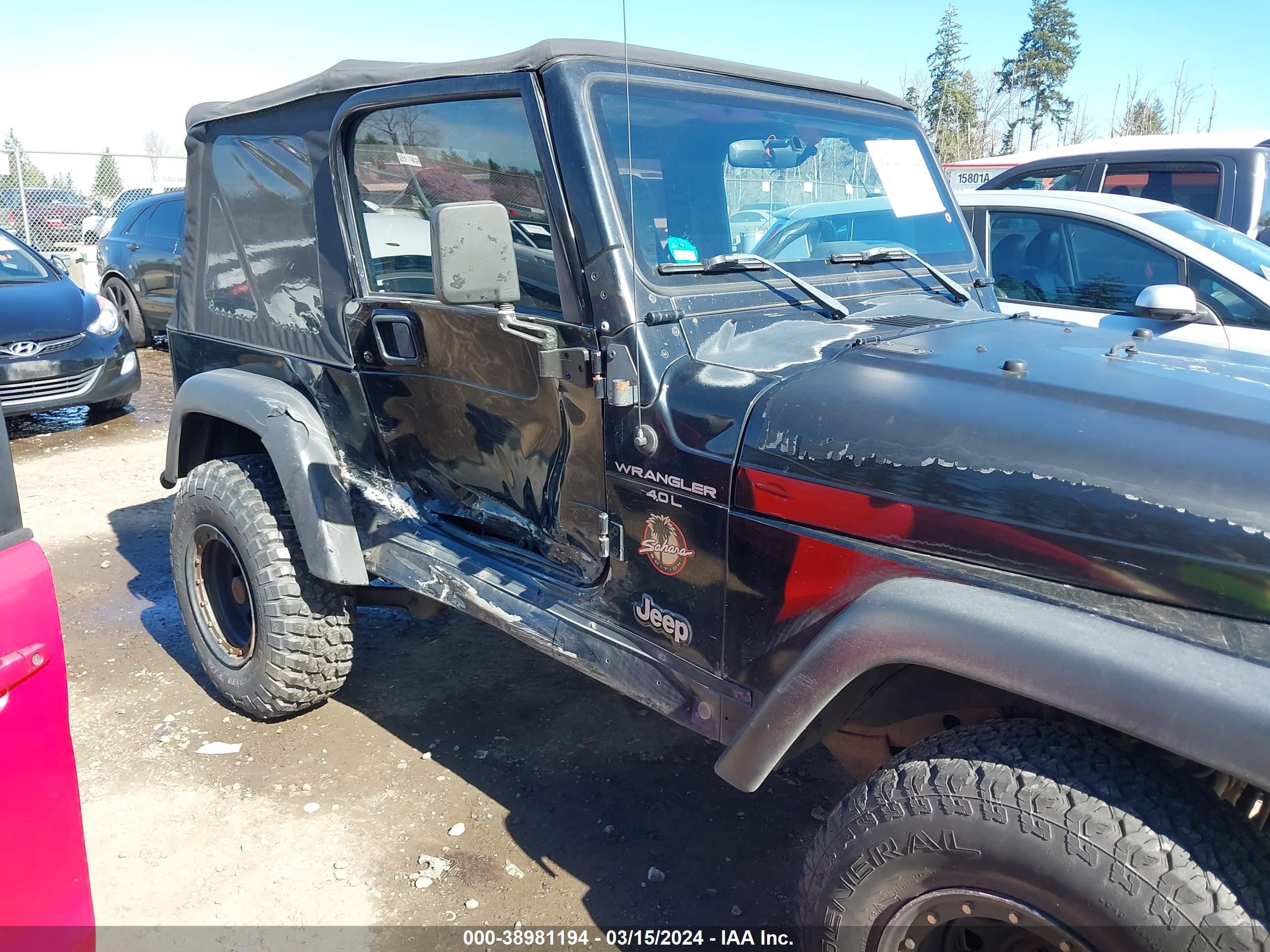 Photo 5 VIN: 1J4FY49S6XP454795 - JEEP WRANGLER 