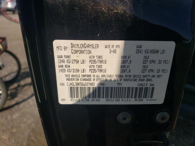 Photo 11 VIN: 1J4GL38K56W227083 - JEEP LIBERTY RE 