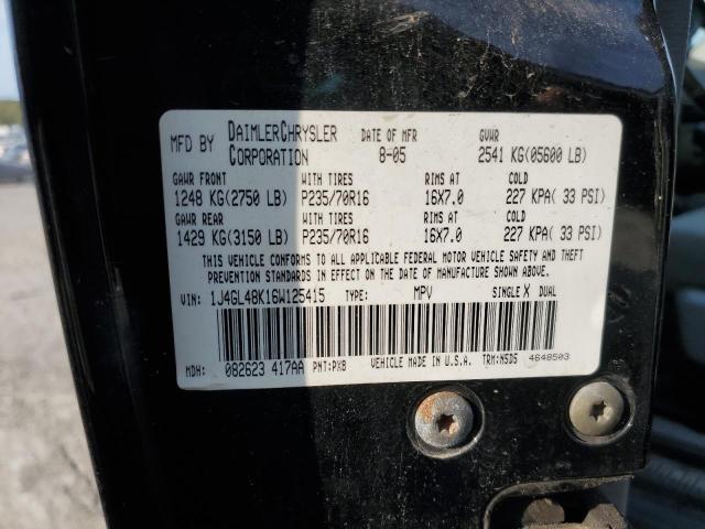 Photo 12 VIN: 1J4GL48K16W125415 - JEEP LIBERTY SP 