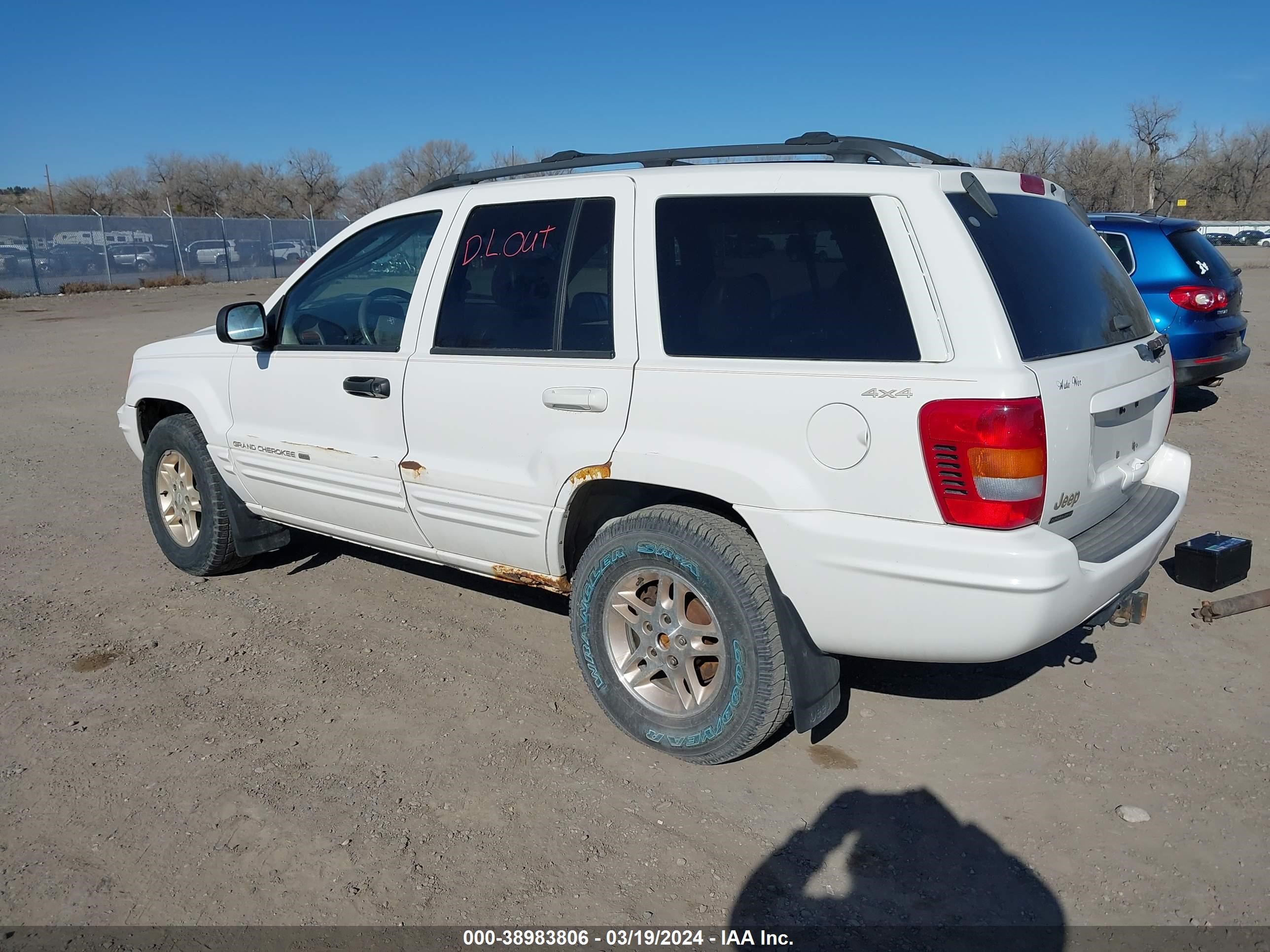 Photo 2 VIN: 1J4GW68N8XC714445 - JEEP GRAND CHEROKEE 