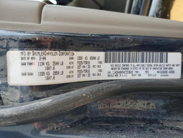 Photo 12 VIN: 1J4GX48N54C333603 - JEEP GRAND CHER 