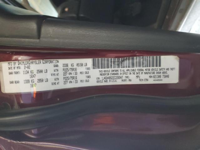 Photo 12 VIN: 1J4GX48S22C226947 - JEEP GRAND CHER 