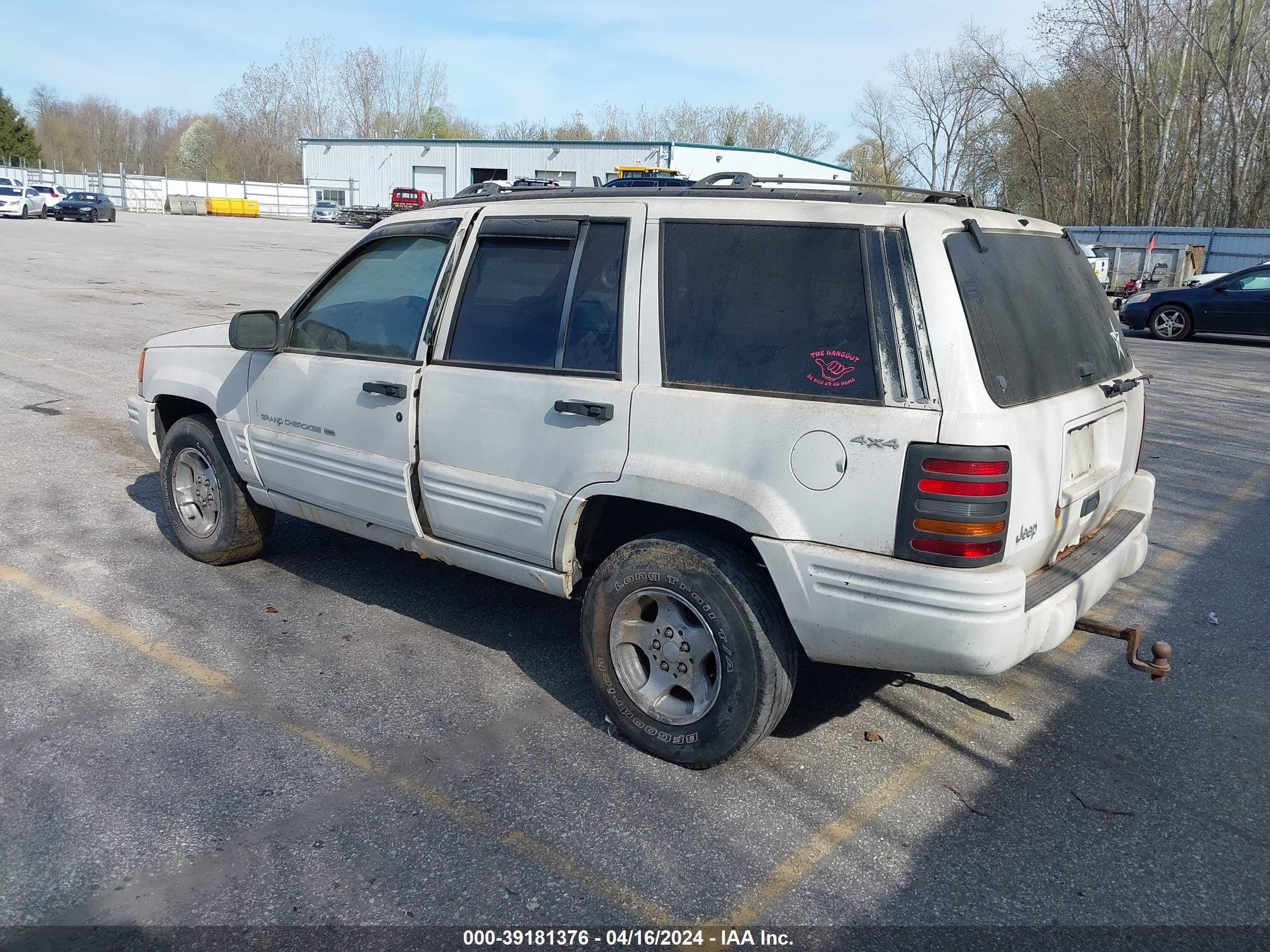 Photo 2 VIN: 1J4GZ48SXWC177562 - JEEP GRAND CHEROKEE 