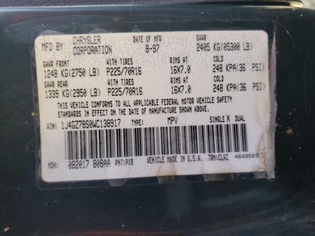 Photo 11 VIN: 1J4GZ78S0WC138917 - JEEP GRAND CHER 