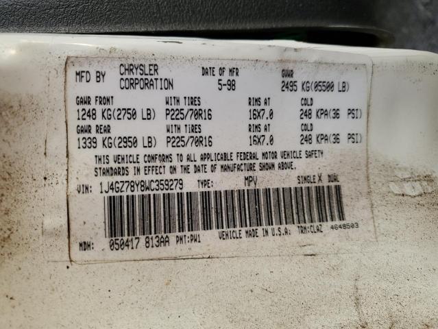 Photo 12 VIN: 1J4GZ78Y8WC359279 - JEEP GRAND CHER 