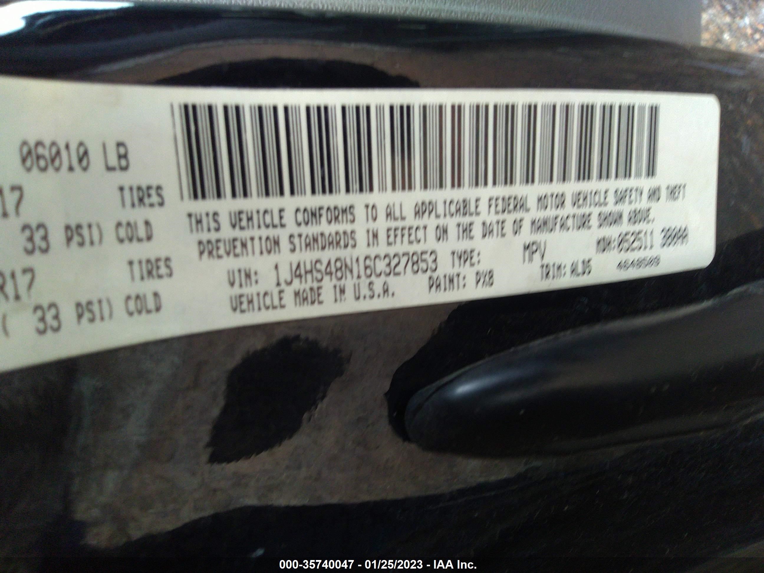 Photo 8 VIN: 1J4HS48N16C327853 - JEEP GRAND CHEROKEE 