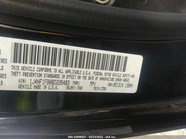 Photo 8 VIN: 1J4NF1FB0BD226483 - JEEP COMPASS 