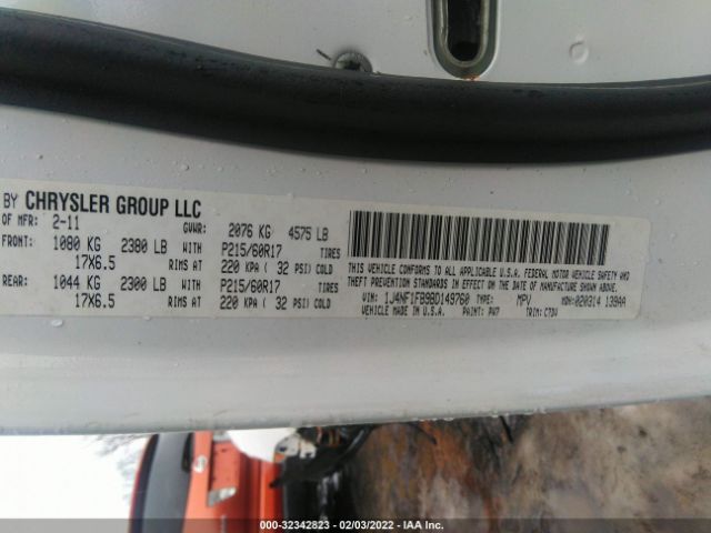 Photo 8 VIN: 1J4NF1FB9BD149760 - JEEP COMPASS 