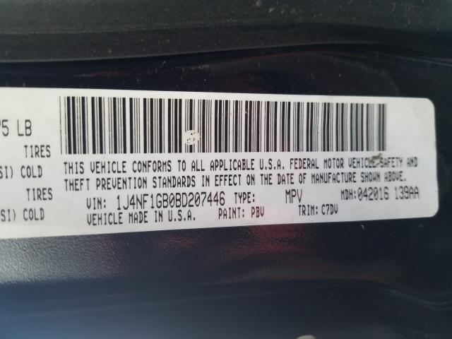 Photo 9 VIN: 1J4NF1GB0BD207446 - JEEP PATRIOT SP 