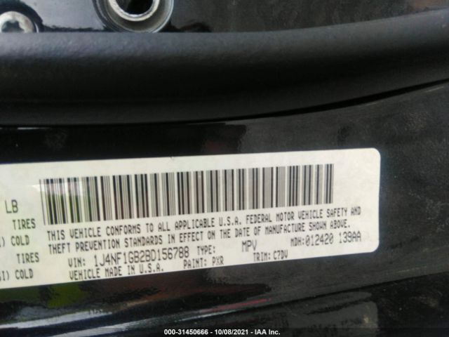 Photo 8 VIN: 1J4NF1GB2BD156788 - JEEP PATRIOT 