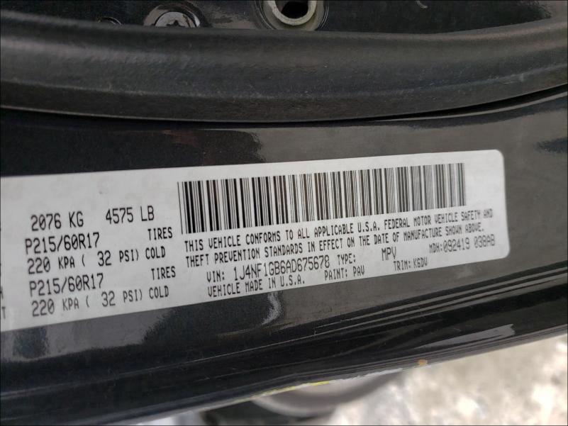 Photo 9 VIN: 1J4NF1GB6AD675678 - JEEP PATRIOT SP 