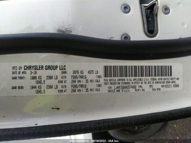 Photo 8 VIN: 1J4NF2GB0AD574092 - JEEP PATRIOT 