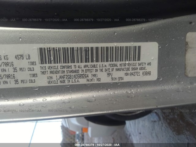 Photo 8 VIN: 1J4NF2GB1AD589264 - JEEP PATRIOT 