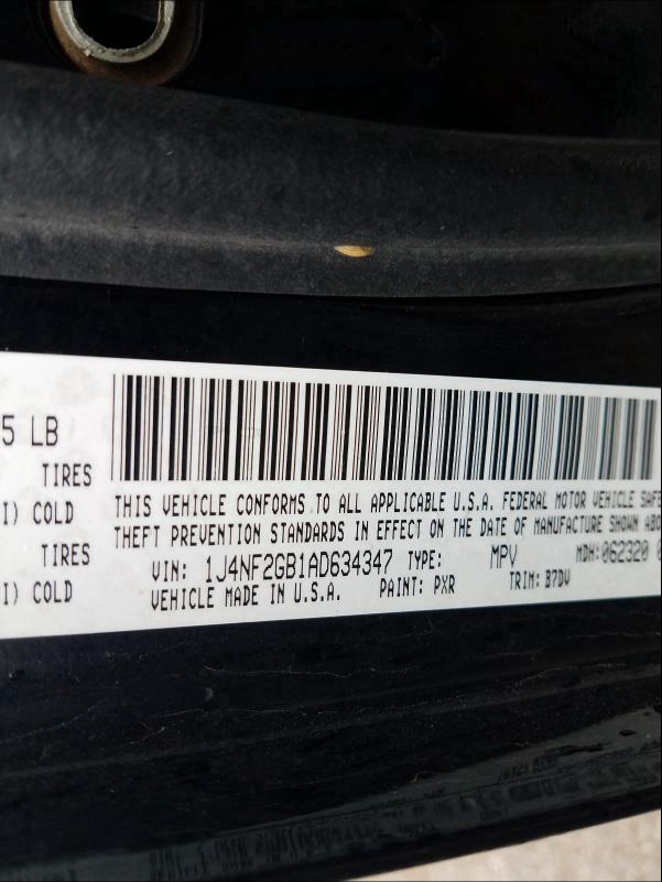 Photo 9 VIN: 1J4NF2GB1AD634347 - JEEP PATRIOT SP 