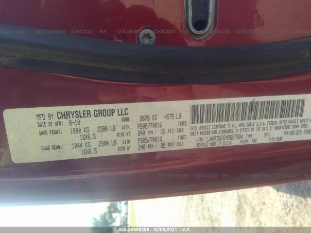 Photo 8 VIN: 1J4NF2GB2AD657684 - JEEP PATRIOT 