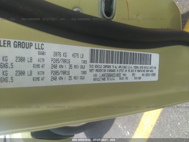 Photo 8 VIN: 1J4NF2GB6AD510655 - JEEP PATRIOT 