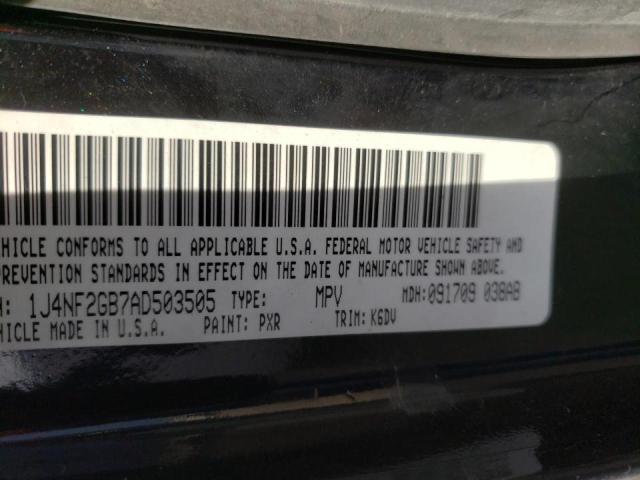 Photo 9 VIN: 1J4NF2GB7AD503505 - JEEP PATRIOT SP 