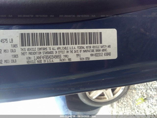 Photo 8 VIN: 1J4NF4FB5AD549055 - JEEP COMPASS 