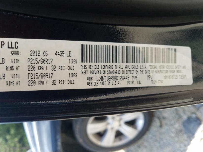 Photo 9 VIN: 1J4NT1GA9BD126445 - JEEP PATRIOT SP 