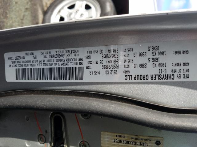 Photo 9 VIN: 1J4NT1GAXBD270764 - JEEP PATRIOT SP 