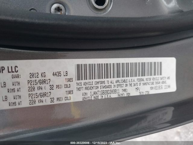 Photo 8 VIN: 1J4NT1GB2BD203911 - JEEP PATRIOT 