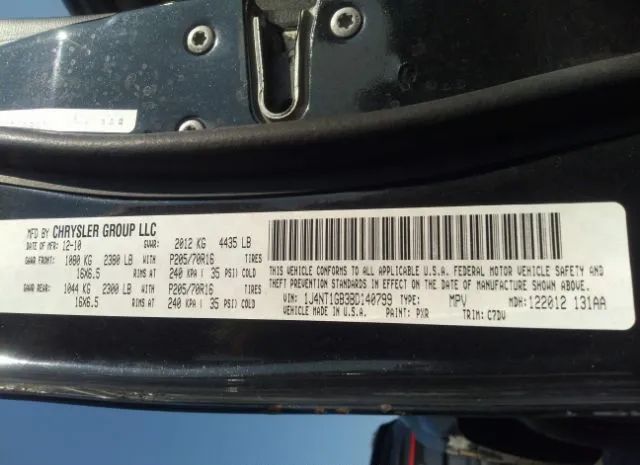 Photo 8 VIN: 1J4NT1GB3BD140799 - JEEP PATRIOT 