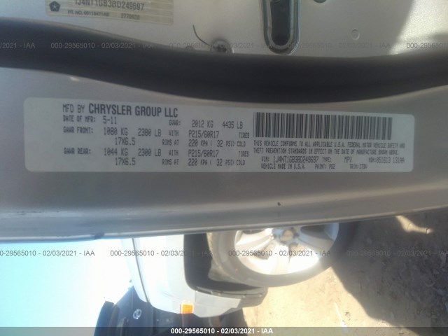 Photo 8 VIN: 1J4NT1GB3BD249697 - JEEP PATRIOT 