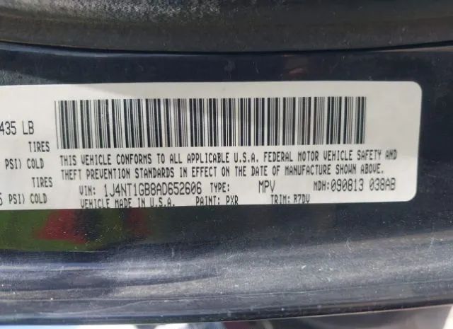 Photo 8 VIN: 1J4NT1GB8AD652606 - JEEP LIBERTY (PATRIOT) 