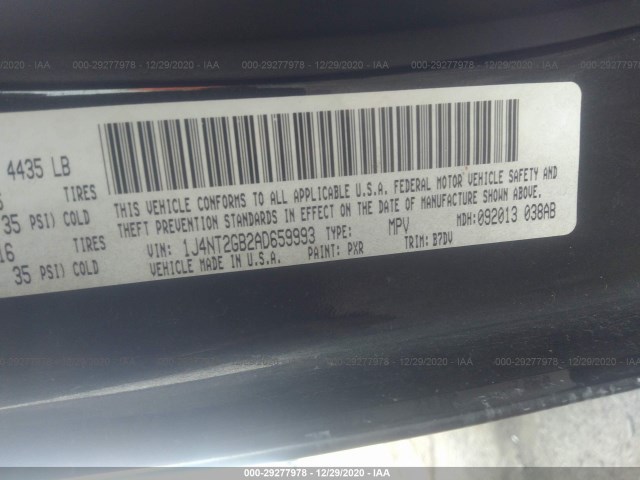 Photo 8 VIN: 1J4NT2GB2AD659993 - JEEP PATRIOT 