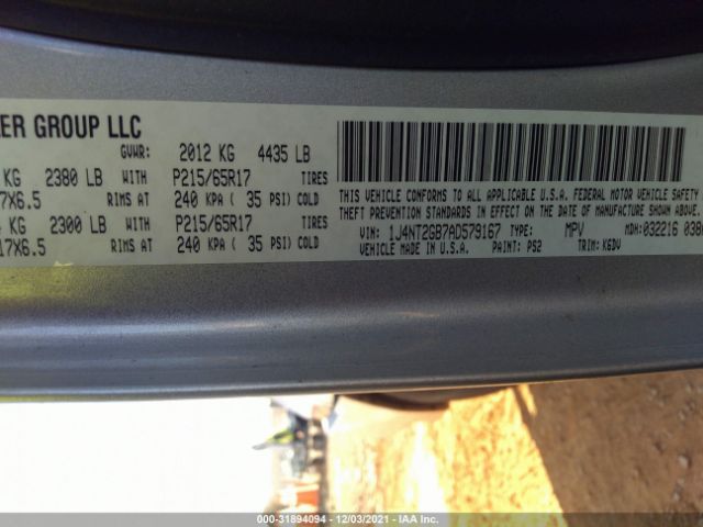 Photo 8 VIN: 1J4NT2GB7AD579167 - JEEP PATRIOT 