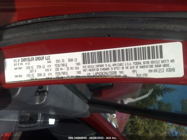 Photo 8 VIN: 1J4PN2GK2AW159288 - JEEP LIBERTY 