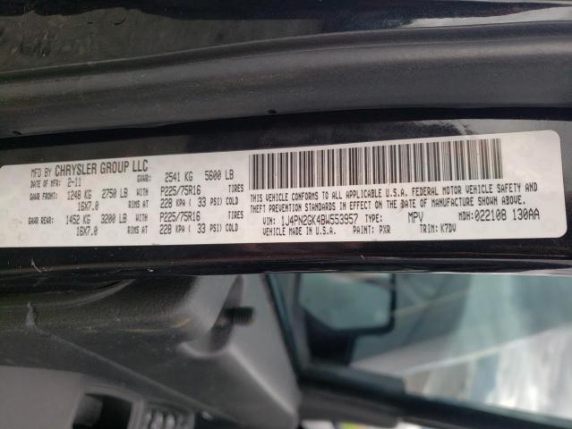 Photo 9 VIN: 1J4PN2GK4BW553957 - JEEP LIBERTY SP 