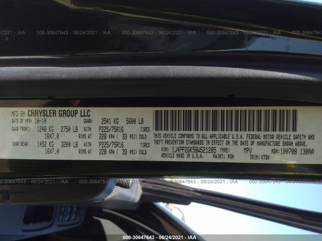 Photo 8 VIN: 1J4PP2GK5BW521285 - JEEP LIBERTY 