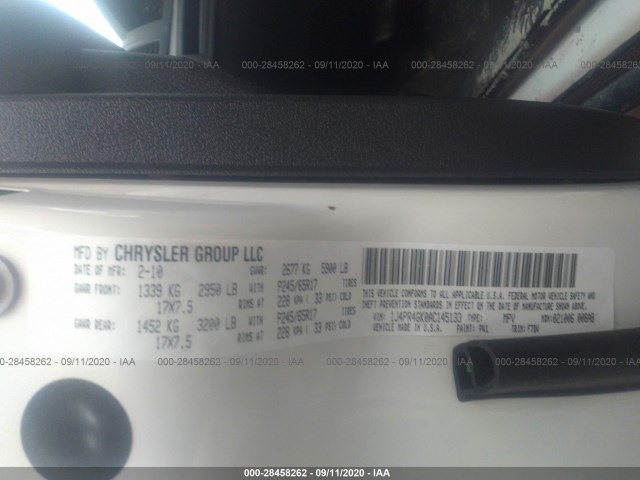 Photo 8 VIN: 1J4PR4GK0AC145133 - JEEP GRAND CHEROKEE 