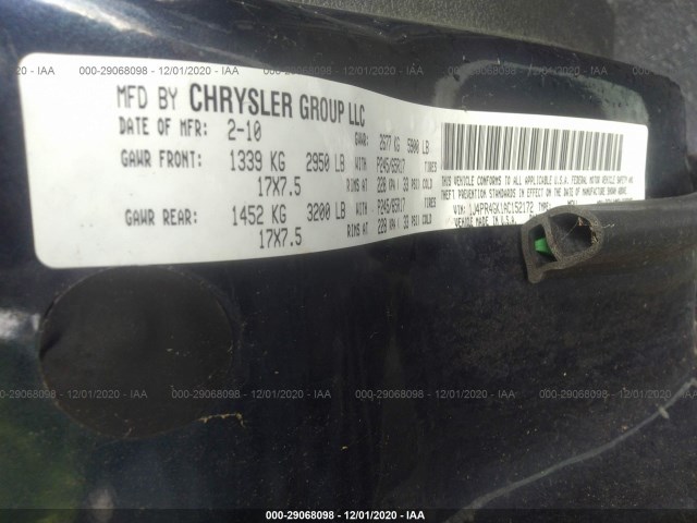 Photo 8 VIN: 1J4PR4GK1AC152172 - JEEP GRAND CHEROKEE 